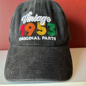 👛 (ANY 2/$20) NWOT Men’s Commemorative Hat 1953 Embroidered Lettering